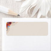 Autumn Floral Return Address Label (Insitu)