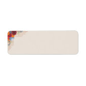 Autumn Floral Return Address Label (Voorkant)