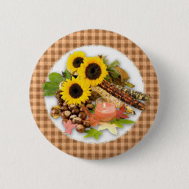 Autumn Floral Ronde Button 5,7 Cm