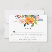 Autumn Floral RSVP-kaart RSVP Kaartje (Voorkant)