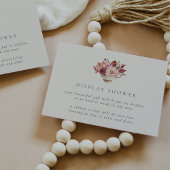 Autumn Floral Teacup Herfst Bridal Display Shower Informatiekaartje