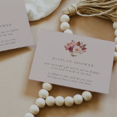 Autumn Floral Teacup Herfst Bridal Display Shower Informatiekaartje