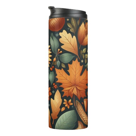 Autumn Floral Thermosbeker (Geroteerd rechts)