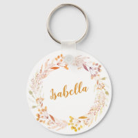 Autumn Floral Waterverf Wreath Boho Personalized