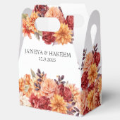 Autumn Floral Wedding Bedankdoosjes (Geopend)