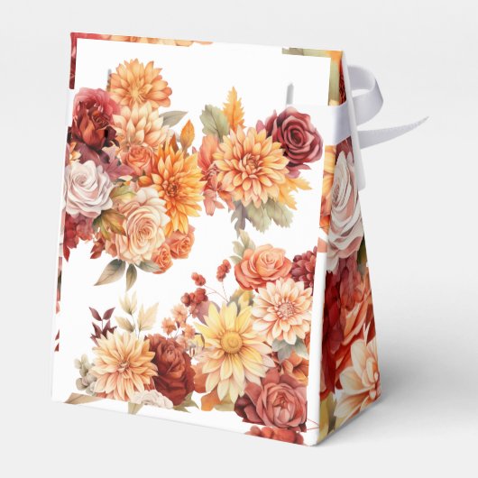 Autumn Floral Wedding Bedankdoosjes (Achterkant)