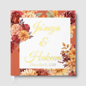 Autumn Floral Wedding Gastenboek (Voorkant)