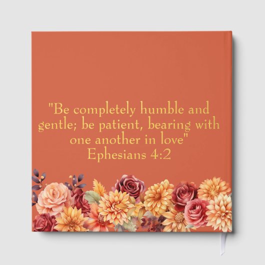 Autumn Floral Wedding Gastenboek (Achterkant)