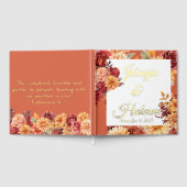 Autumn Floral Wedding Gastenboek (Volledig)