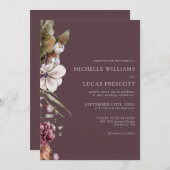 Autumn Floral Wedding Kaart (Voorkant / Achterkant)