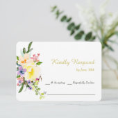 Autumn Floral Wedding RSVP (Staand voorkant)
