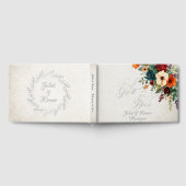 Autumn Floral & Wreath - Cream/Silver Gastenboek (Volledig)