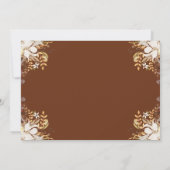 Autumn Floral Wreath Pumpkin Herfst Baptism Foto Kaart (Achterkant)