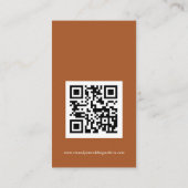 Autumn Florals QR Code Weddenschap Online RSVP Informatiekaartje (Achterkant)