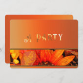 Autumn Florals uitnodiging (Voorkant / Achterkant)