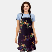 Autumn Flower and Leaf, Japans design Schort (Gedragen)