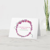 Autumn Flower Bouquet Bedankkaart (Achterkant)