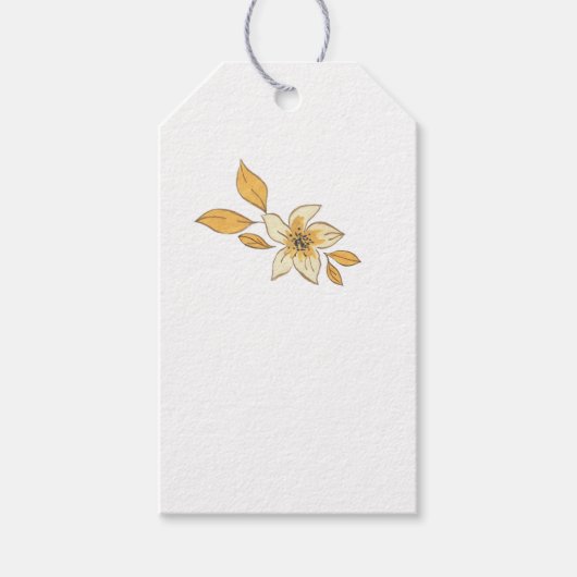 Autumn flower cadeaulabel (Voorkant)