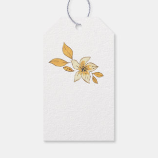 Autumn flower cadeaulabel