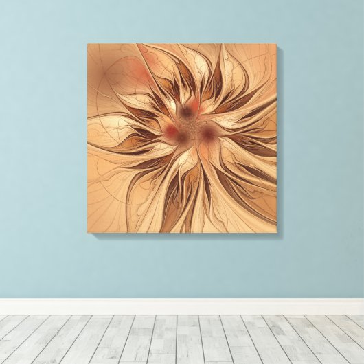 Autumn Flower Canvas Afdruk (Insitu (Houten vloer))