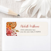 Autumn Flower Elegant Rustic custom Label (Insitu)