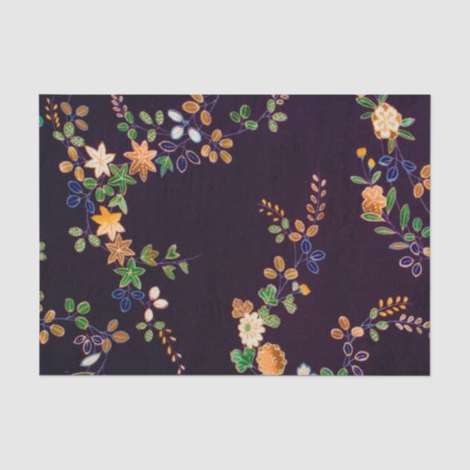 Autumn Flower & Leaf, Japans ontwerp Tissuepapier (Voorkant)