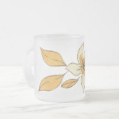 Autumn flower matglas koffiemok (Voorkant links)