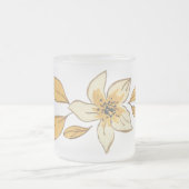 Autumn flower matglas koffiemok (Center)