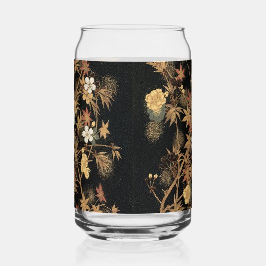 Autumn Flower & Tree 1884 Japanse sierkunst Blikvorm Glas (Rechts)