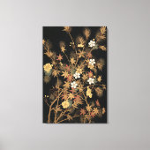 Autumn Flower & Tree 1884 Japanse sierkunst Canvas Afdruk (Voorkant)