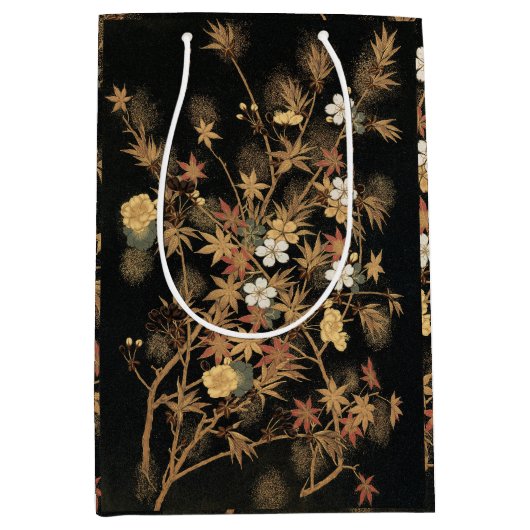 Autumn Flower & Tree 1884 Japanse sierkunst Medium Cadeauzakje (Voorkant)