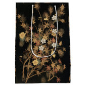 Autumn Flower & Tree 1884 Japanse sierkunst Medium Cadeauzakje (Achterkant)