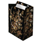 Autumn Flower & Tree 1884 Japanse sierkunst Medium Cadeauzakje (Achterkant Gekanteld)