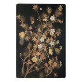 Autumn Flower & Tree 1884 Japanse sierkunst Mini Klembord (Achterkant)