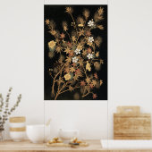 Autumn Flower & Tree 1884 Japanse sierkunst Poster (Keuken)
