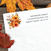 Autumn Flowers adreslabel Etiket