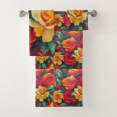 Autumn Flowers Bad Handdoek (Insitu)