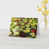 "Autumn Flowers" Blank Wenskaart Kaart (Gele Bloem)