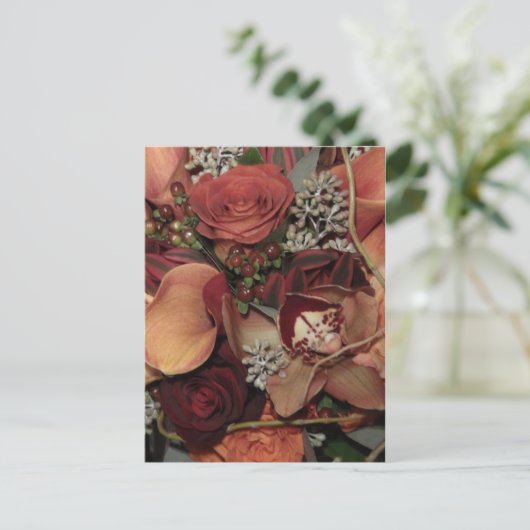 Autumn Flowers Briefkaart (Staand voorkant)