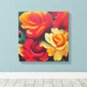 Autumn Flowers Canvas Afdruk (Insitu (Houten vloer))