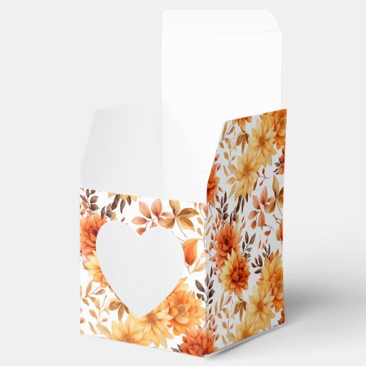 Autumn Flowers Favor Gift Box Bedankdoosjes (Geopend)