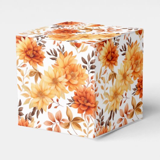 Autumn Flowers Favor Gift Box Bedankdoosjes (Voorkant Zijde)