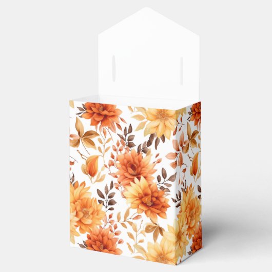 Autumn Flowers Favor Gift Box Bedankdoosjes (Geopend)