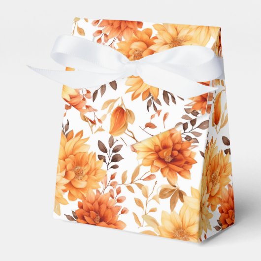 Autumn Flowers Favor Gift Box Bedankdoosjes (Voorkant Zijde)