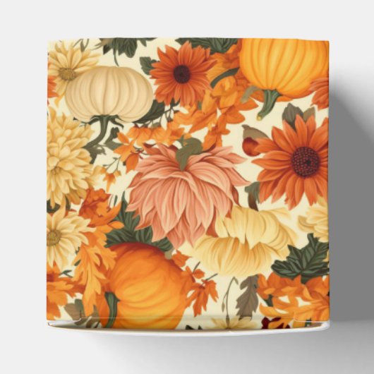 Autumn Flowers Favor Gift Box Bedankdoosjes (Bovenkant)