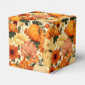 Autumn Flowers Favor Gift Box Bedankdoosjes (Achterkant)