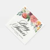 Autumn Flowers Garland Herfst Baby shower Servet (Hoek)