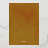 Autumn Flowers Grateful Tegether Engagement Party Folie Uitnodiging (Achterkant)