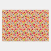 Autumn Flowers Inpakpapier Vel (Voorkant 3)