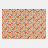 Autumn Flowers Inpakpapier Vel (Voorkant)